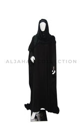 Aljahan Hajj & Umrah Abaya Box – Pleated Front-Close Modest Wear D-2266