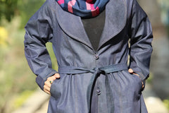 Denim Sherwani Short Coat