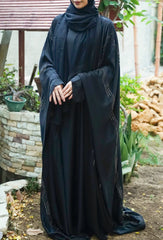 Hareer Arabic Abaya with Stone Work