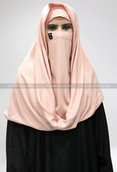 Misri Niqab Baby Pink Colour