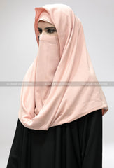 Misri Niqab Baby Pink Colour