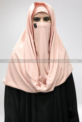 Misri Niqab Baby Pink Colour