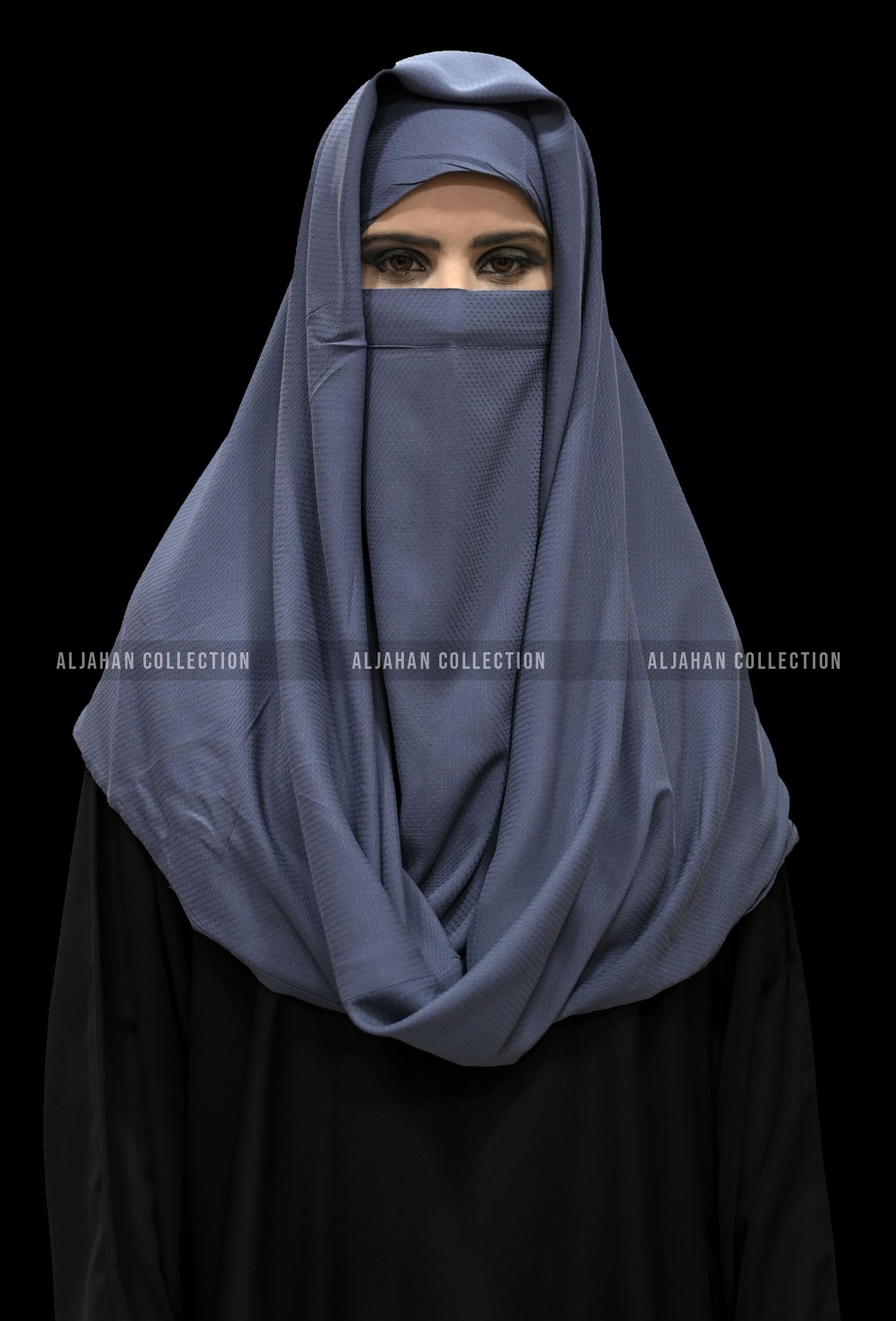 Misri Niqab Chacoal Blue Colour