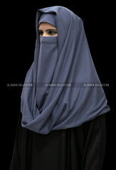Misri Niqab Chacoal Blue Colour