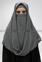 Misri Niqab Grey Colour
