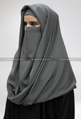 Misri Niqab Grey Colour