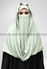 Misri Niqab Sea Green Colour