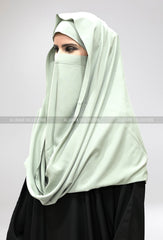 Misri Niqab Sea Green Colour