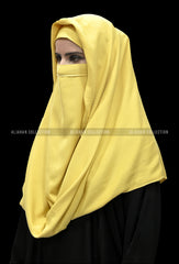 Misri Niqab Yellow Colour