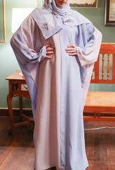 Nida Plain Double Colour Arabic Style Abaya