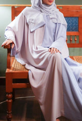 Nida Plain Double Colour Arabic Style Abaya