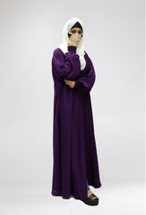 Nida Plain Pleated Sleeves Abaya