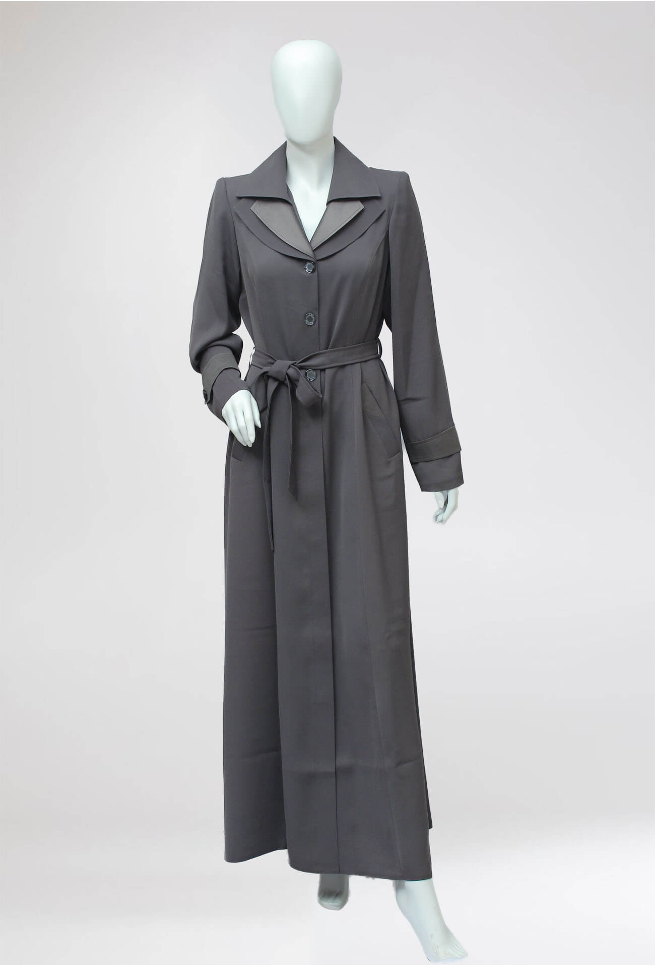 TURKISH LONG COAT DOUBLE LONG COLLAR