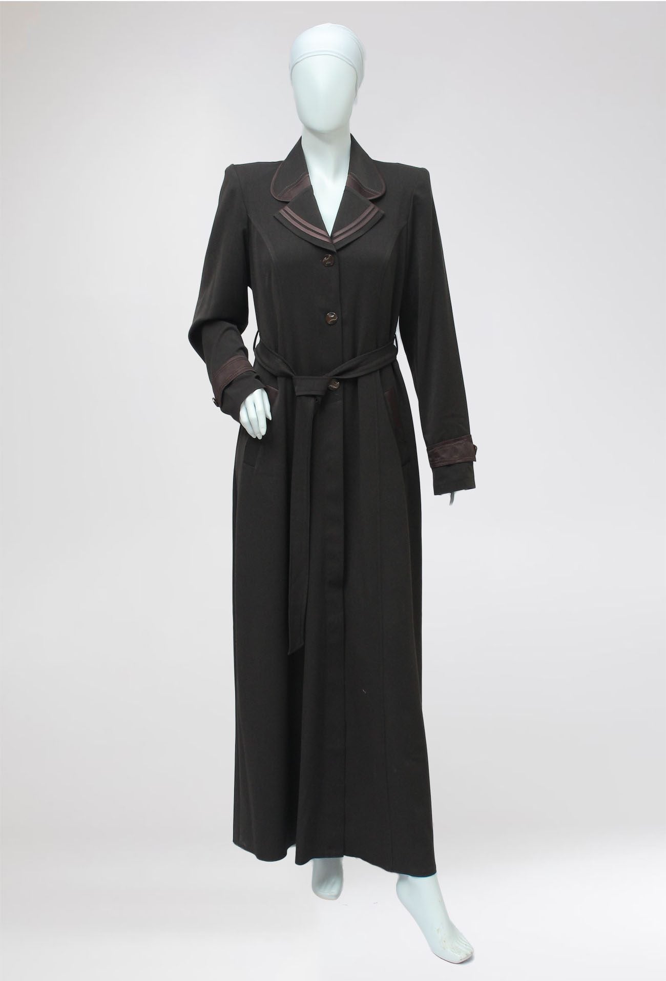 Turkish Long Coat Butterfly Collar