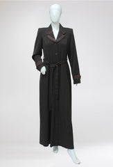 Turkish Long Coat Butterfly Collar