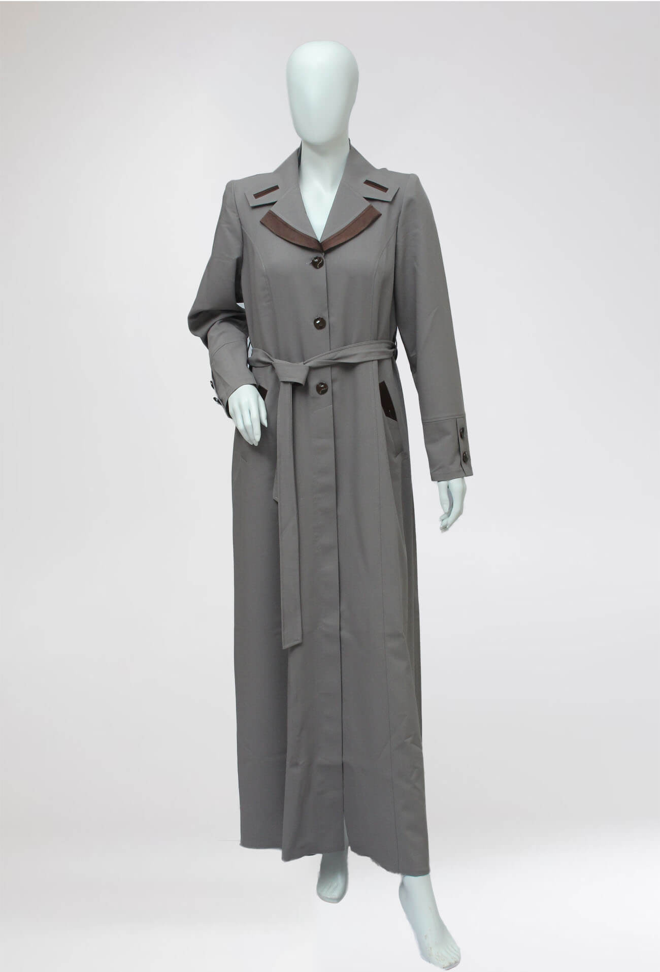 Turkish Vampire Grey Long Coat