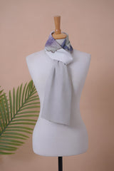 Ombre Ink Wash Chiffon Scarf – Elegant Gradient Purple
