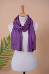 Elegant Plain Jersey Scarf – Stretchable & Breathable