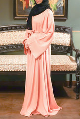 Zoom Highneck Plain Abaya