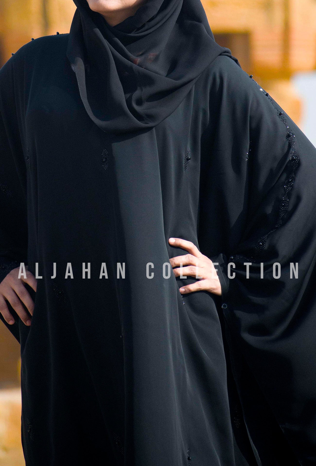 Arabic style Abaya with stonework ALJAHAN